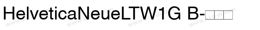 HelveticaNeueLTW1G B字体转换